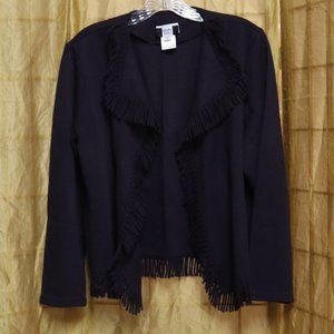 Studio 1940 Fringed Purple Sweater #384